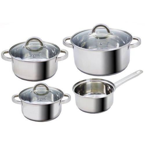 BATERÍA DE COCINA 7 PIEZAS, ACERO INOX - BASTILIPO