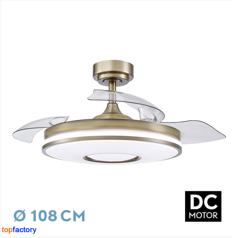 VENTILADOR DE TECHO FABRILAMP SERIE DANI CUERO 165391414