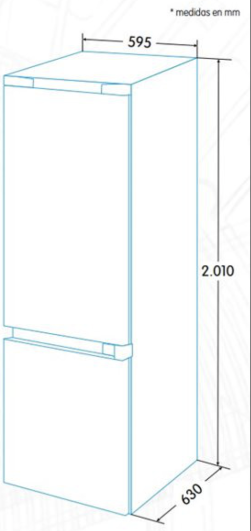 FRIGORIFICO COMBINADO EDESA EFC-2032 NF EX