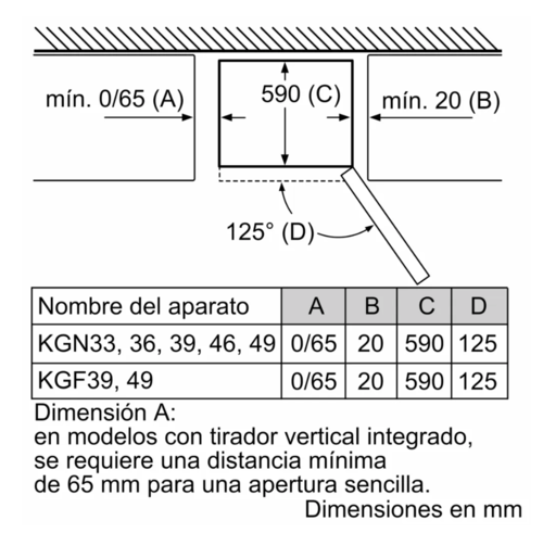 'FRIGORIFICO COMBINADO BOSCH KGN36VWDA