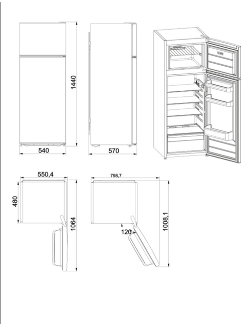 FRIGORIFICO COMBINADO WHIRLPOOL W55TM 4110 W1'