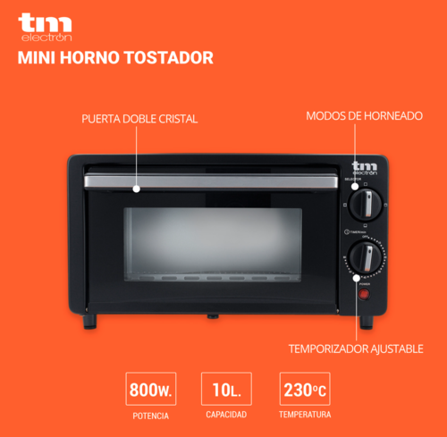 MINI HORNO TOSTADOR TMPHO001BK TM ELECTRON