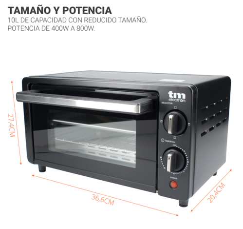 MINI HORNO TOSTADOR TMPHO001BK TM ELECTRON