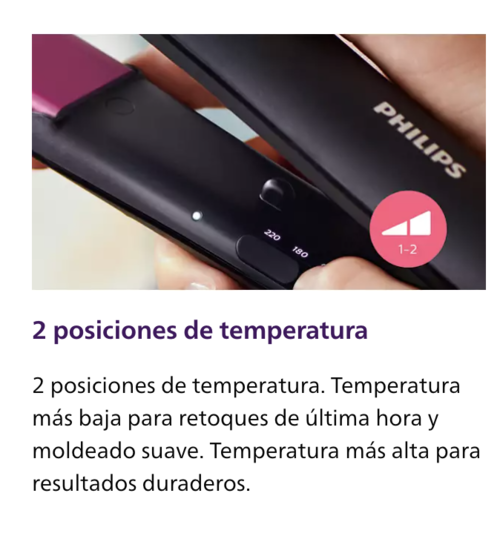 PLANCHA DE PELO CERAMICA PHILIPS BHS375