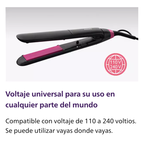 PLANCHA DE PELO CERAMICA PHILIPS BHS375