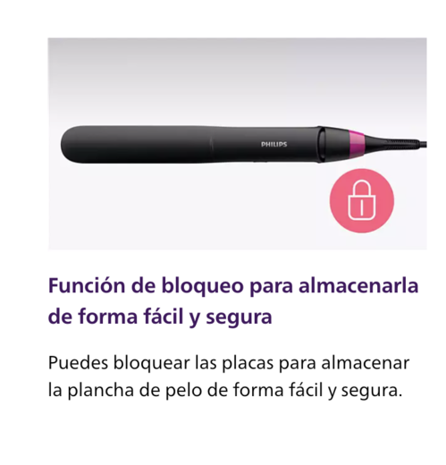 PLANCHA DE PELO CERAMICA PHILIPS BHS375