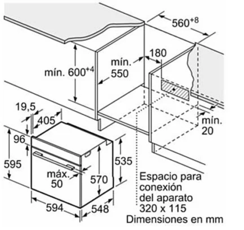 HORNO DE ENCASTRE SIEMENS IQ300 HB372ABS0'