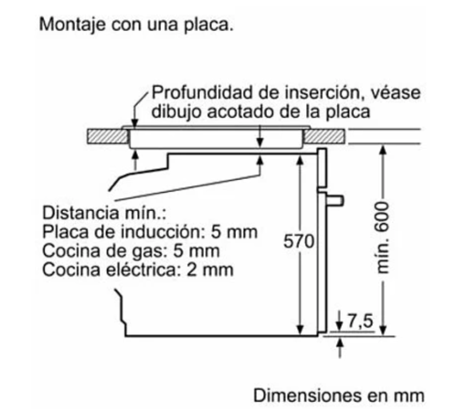 HORNO DE ENCASTRE SIEMENS IQ300 HB372ABS0'