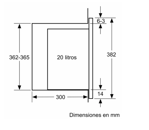 iQ500 Microondas integrable Negro BF525LMB1