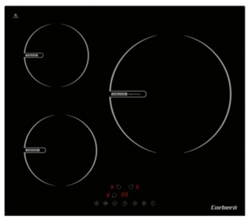 PLACA INDUCCION CORBERO 3 ZONAS 600W CCIG3BL604